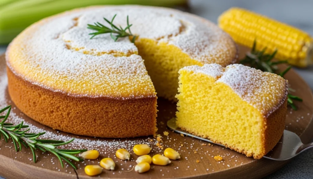 Ingredientes para bolo de fubá