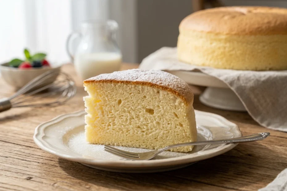 Receita de bolo de leite fofinho