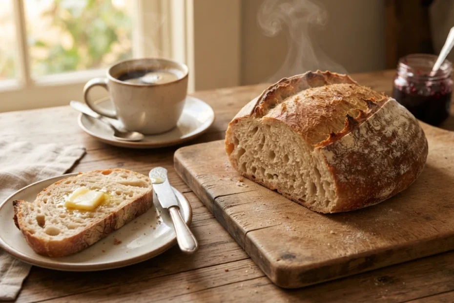 Pão caseiro para café da manhã